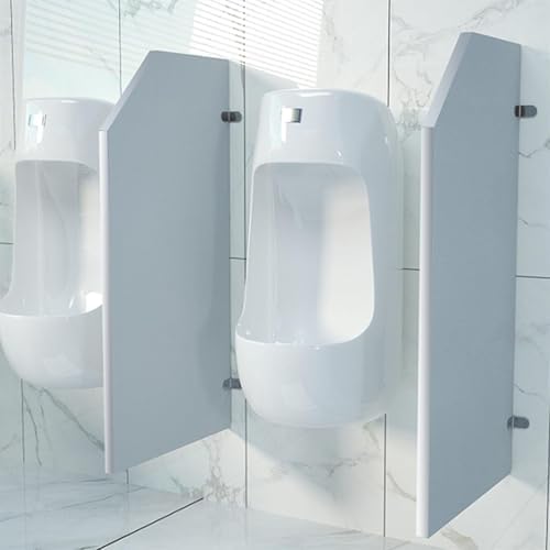 Wall-Mounted Men's Urinal- Waterproof Partition Divider for Public Toilets Schools & Restrooms Wood Room Divider for Enhanced Privacy & Hygiene (2 Pack)