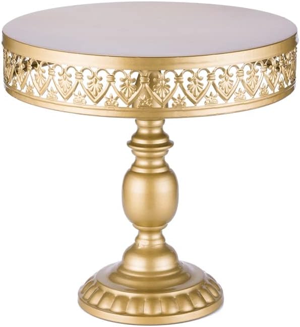 錬鉄製ケーキラックゴールデンホワイト小道具食器プレートフルーツデザートスナックディスプレイスタンド結婚式誕生日パーティー収納 (Co