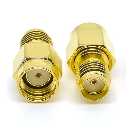 2PCS SMA Adapter Gender Changer, Low Loss SMA Female to RPSMA Male miniatura 4