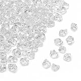 PMLAND Acrylic Ice Rock Cubes 3 Lbs Bag, Vase Filler or Table Decorating Idea- Clear