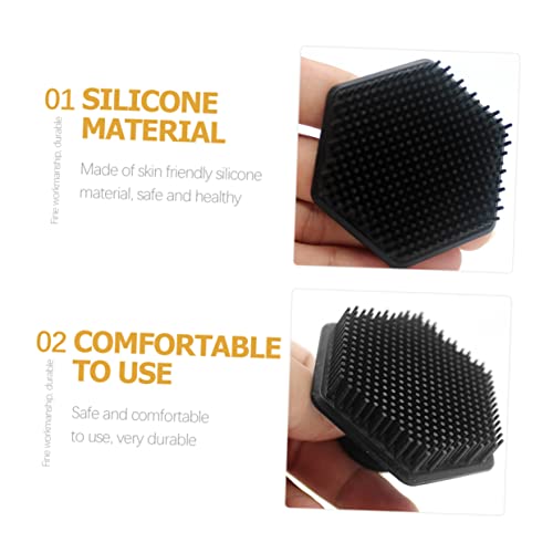 Mipcase 5 Pçs Silicone Rosto Escova Rosto Esponja Óleo Para Rosto Limpador Doméstico Multifuncional