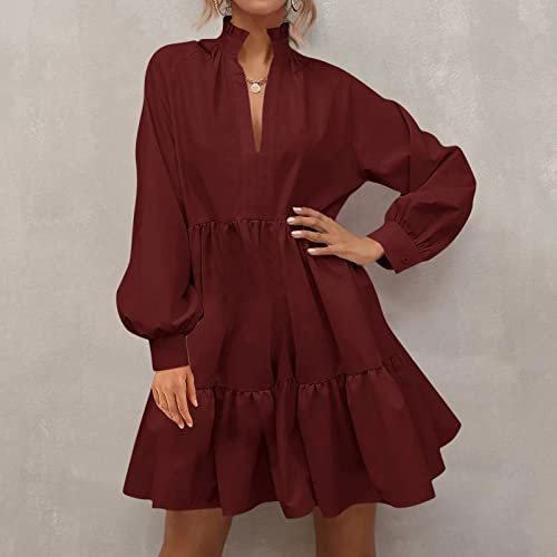 Robe tunique d'été fluide et ample à manches longues pour la plage - 4