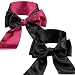 Produktbild Whaline 2 Stück Satin Augenmaske Verstellbare Schlafmaske Weiche Hautfreundliche Nachtmaske Sexy Augenbinde für Paare Männer Frauen Reisen Zuhause Flug Meditation Arbeiten (schwarz und rot)