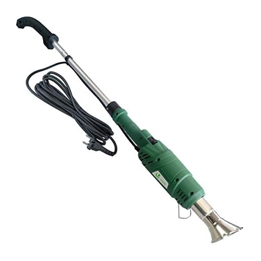 VOUNOT 3 en 1 Quemador de Malas Hierbas eléctrico con 2 Boquillas, 2000W, hasta 650 ℃ Herramienta de Eliminación de Malezas Fuertes para Jardín, Patio, Entrada de Garaje