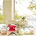 CVUTOVO Hamster Mushroom House Ceramic Hideout Nest for Chinchilla PET House Comfortable Resting Area Summer PET Supply