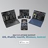 Reloop Mixtour Pro وحدة تحكم DJ عالية الجودة ومحمولة للغاية ومكونة من أربعة طوابق مع واجهة صوتية