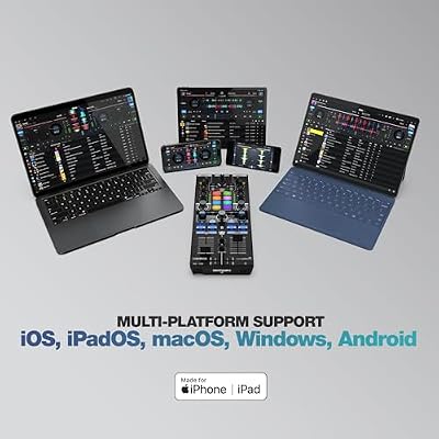 Reloop Mixtour Pro وحدة تحكم DJ عالية الجودة ومحمولة للغاية ومكونة من أربعة طوابق مع واجهة صوتية