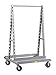 Little Giant AFSF-3640-6PH Adjustable Tray A-Frame Shelf Truck with Bottom Shelves, 40" Length x 36" Height x 67" Width