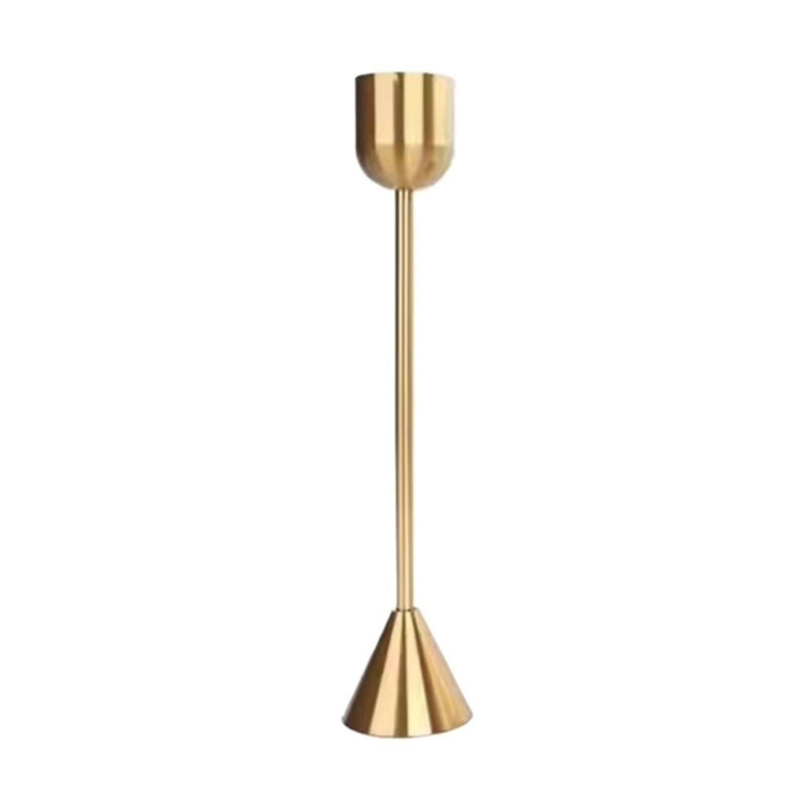 Candle Holders Golden Color Metal Candlestick Wedding Table Stand New Year Bar Party Candelabra Home Decorations(Color01)
