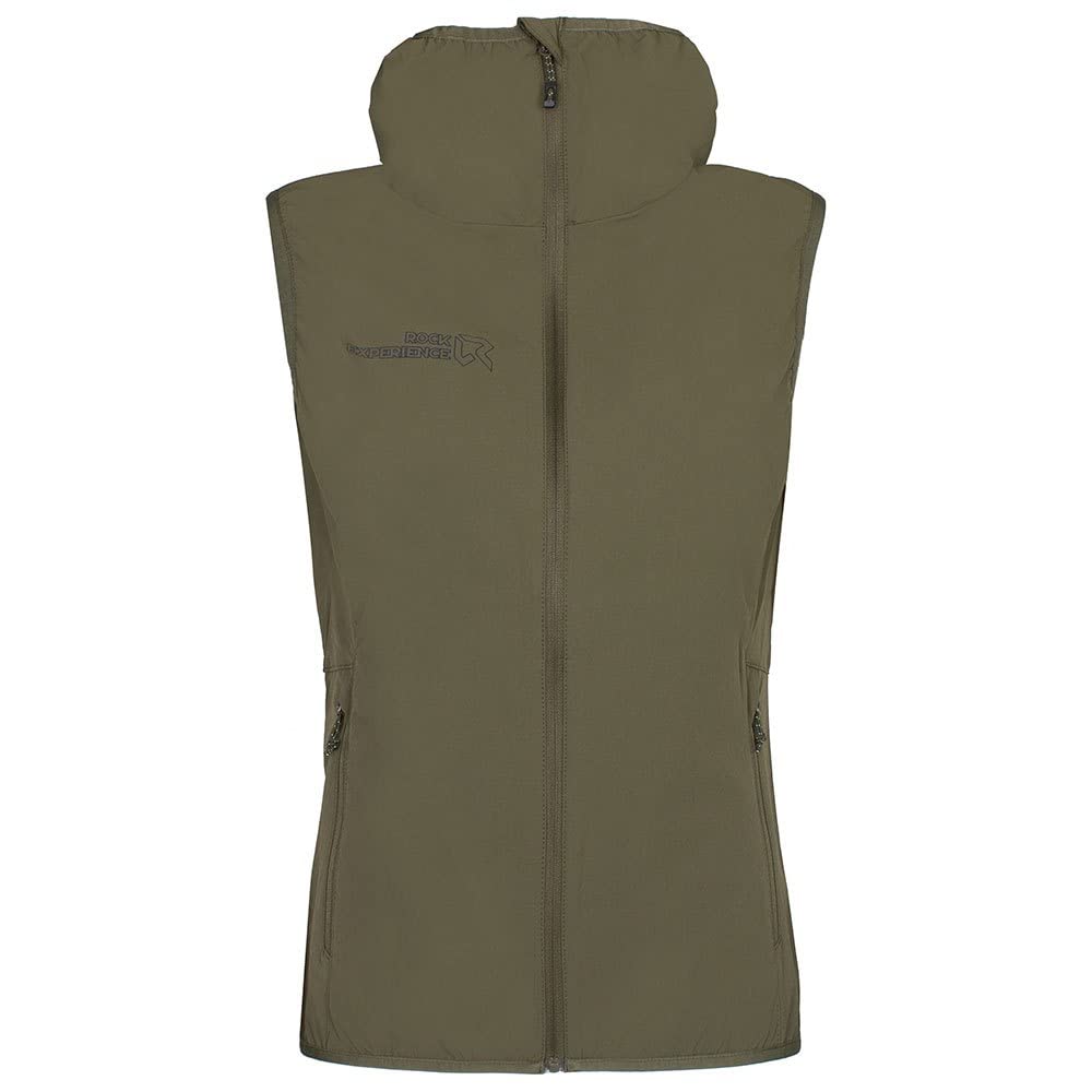 Rock Experience REWV00701 SOLSTICE 2.0 HOODIE SOFTSHELL Sports vest Women's OLIVE NIGHT M