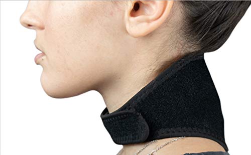 Alphapole - Collier cervical magnétique - 17 aimants Néodymes - antidouleur - décontractant - cervicales