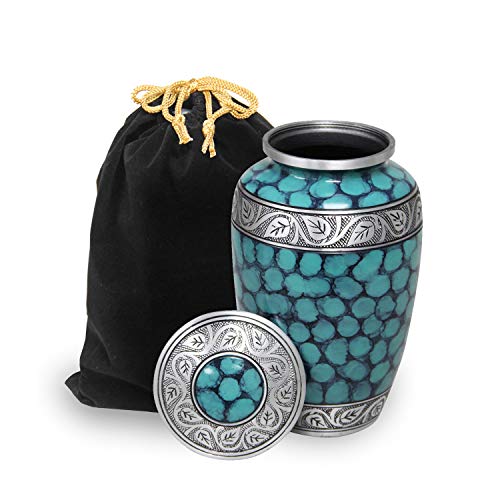 ๐ฅ Crazy Deals LETUSTO Cremation Urn for Human Ashes for Adults, Funeral Burial Handcrafted Decorative Urns with Velvet Bag for Easy Preservation and Portability (Elegant-Jade) ๐ฅ Crazy Deals LETUSTO Cremation Urn for Human Ashes for Adults, Funeral Burial Handcrafted Decorative Urns with Velvet Bag for Easy Preservation and Portability (Elegant-Jade)