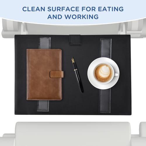 Airplane Seat Organizer, Airplane Storage Organizer with Tray Table Cover for Seat Back, In Flight Seat Back Organizer Bag, Airplane Travel Essentials, Dark Blue4