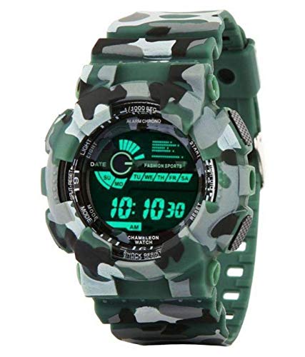 Renaissance Traders Mens Digital LED Army Military Sports Gym Fitness Casual Trendy Watch (Green) (B07PX1H8XC) Amazon Price History, Amazon Price Tracker
