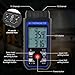Dual Channel K/J Thermometer with 4 Probes & 2 Pipe Clamps– -200°C to 1372°C° (-328°F to 2501°F) Alarm, Backlight Temperature Meter for HVAC Tools, Industrial Thermometer