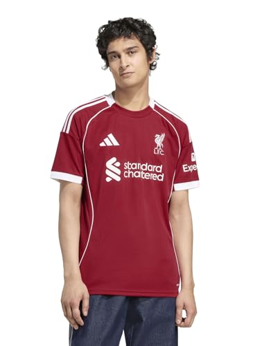 Adidas Liverpool FC 25/26 Home Jersey + Regalo Sorpresa (Pack de 1), Rojo Fresa, XL