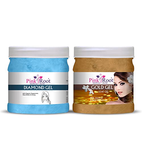 Image of Pink Root Gold Gel 500gm with Diamond Gel 500gm