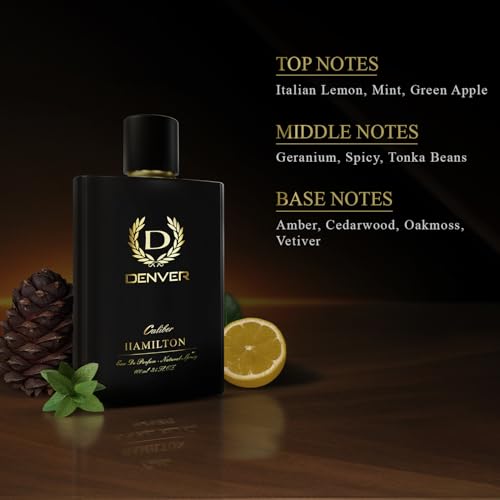 Image of DENVER Caliber Perfume For Men - 100ML Each, Pack Of 2| Long Lasting Perfume Body Scent For Men