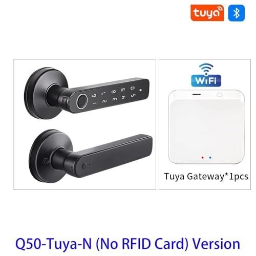 Serrure connectée Bluetooth Q50 Tuya à bouton biométrique et déverrouillage numérique sans clé - 3