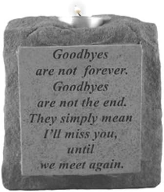 Kay Berry 05320 Goodbyes Are Not...Single-Short Votive Holder