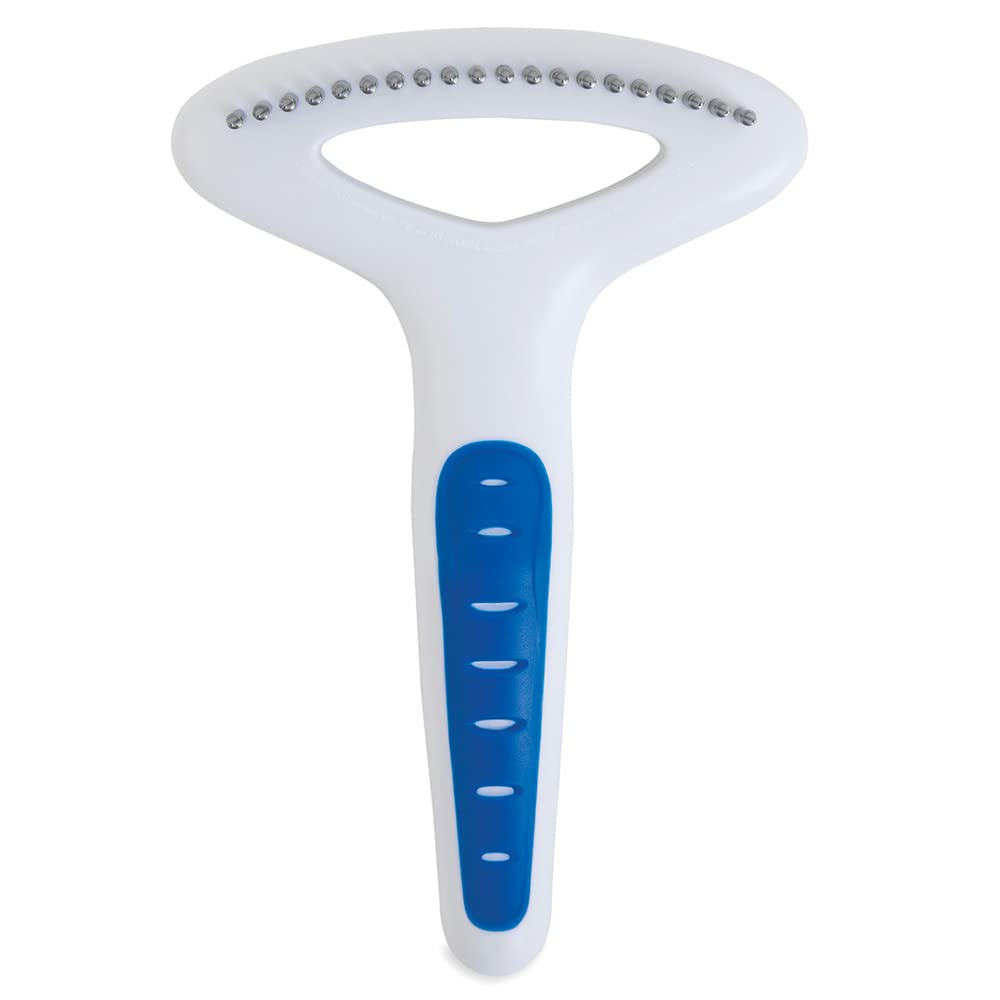 JW Pet Company GripSoft Undercoat Rake Regular Teeth Dog Brush