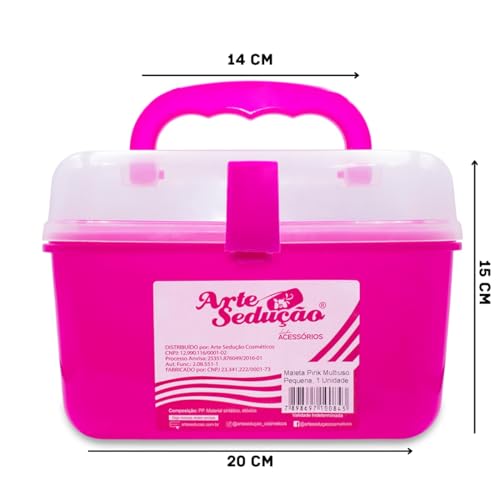 Kit Maleta Multiuso + Alicate Cutícula 522 + 100 Mini Lixa
