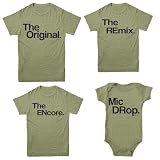 Family Vacation Shirts, Sibling T-Shirt Set, Matching Group Shirts, Olive Short Sleeve (Medium, A Fresh New Beat, Olive Shirt)