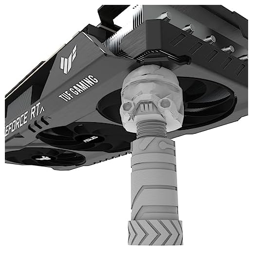 Suporte Vertical Branco de Placa de Video Geek Stormtrooper 7,5 a 10 cm