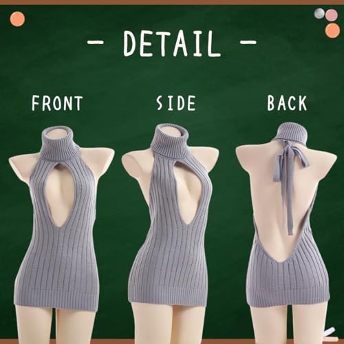 童貞を殺すセーター 第二世代 セーター ニットワンピース ニット 可愛い プレゼント cosplay costume halloween 衣装 服 女性用 レディース かわいい 仮装 コスチューム ハロウィン クリスマス 女装 人気 コスプレ - 画像6