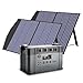 ALLPOWERS Tragbares Powerstation (S2000 Pro) 1451Wh 2400W AKKU Solargenerator Mobiler Stromspeicher Power Station(4000W Spitzenwert) mit 2x 100W Faltbares Solarpanel für Home Notfall Camping RV Reise