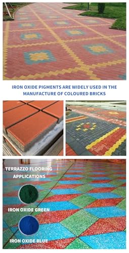 Image of Oxide Powder Cement Colour for Art Clay and Flooring Colour Powder (100 GM, Red)