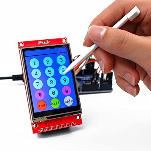 Image of Hosyond 2.8 Inches TFT LCD Touch Screen Shield Display Module 320x240 SPI Serial ILI9341 with Touch Pen Compatible with Arduino R3 /Mega2560 Development Board
