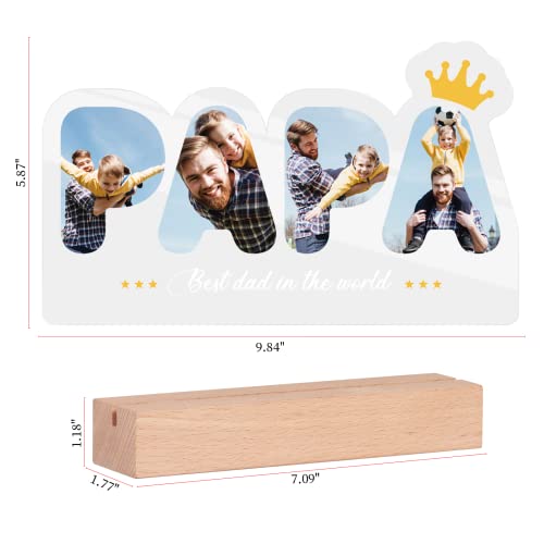 Party To Be Personalized Dad Photo Light Gifts For Fathers Day, Custom Acrylic Night Lamp With Picture, Dad Memorial Gifts Birthday Gift For Dad From Daughter Son #TOP1