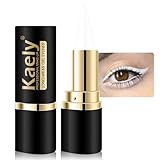 AMY'S DIARY White Gel Eyeliner Pencil,Waterproof Smudge Proof Eye Liner Pen,Cat Eye Goth Halloween Makeup,Eye Face Paint Lipstick Crayon,Color Colorful Eyeliner Eyeshadow Stick (White)