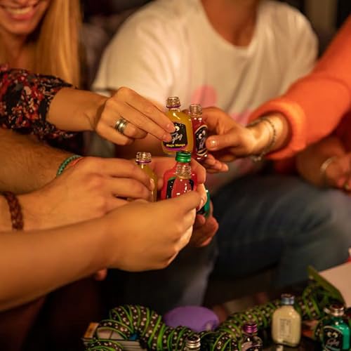 Kleiner Feigling Mix-Paket | 12 FreundeMix | Fussball-EM | mit Anti-Stress-Ball | 12 x 20 ml | Mit 6 Minis verschiedenen Sorten | Party-Shot