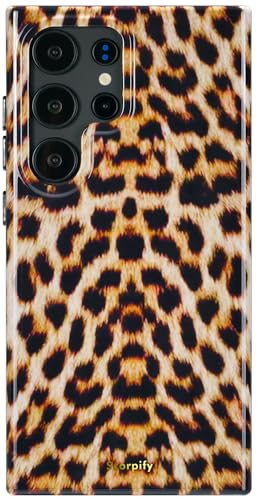 SCORPIFY Compatible with Samsung Galaxy S23 Ultra Case [Compatible with MagSafe] for Realistic Leopard Fur Print Design, Cute Cheetah Magnetic Phone Cover for Women Girls, Slim Bumper
