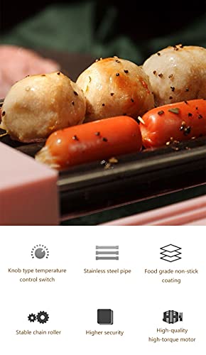 Hot Dog Roller Machine, Multifunction Sausage Grill Cooker Machine, Perfect for Breakfast Sausages, Taquitos, Egg Rolls Commercial and Household for Children, Adults (Size : E)