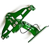 Material: CNC-Aluminium YKSM Für Honda VFR 750 VFR750 1991-1997 VFR 800 F VFR800 F 2002-2015 Motorrad Hinteres Nummernschild Rahmen Kennzeichenhalter Nummernschild (Color : Green)