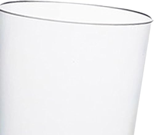 Miniatura 3 de Bothyi Basurero moderno transparente para escritorio, papelera de plástico para desechos, cesta de papel redonda para dormitorio, cocina, decoración