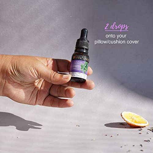 Soulflower Dreamcatcher Essential Oil Blend For Better Sleep & Relaxation, Aromatherapy, Home Diffuser - 100% Pure, Organic Therapeutic Grade, Natural & Undiluted Oil, 1 Fl Oz #TOP5