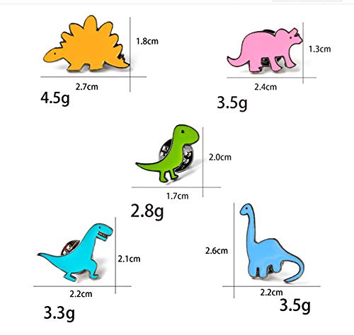 Westeng, confezione da 5 spille in metallo a forma...