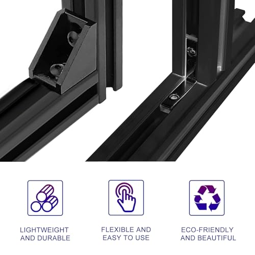 Pièces imprimante 3D stables via le lot de 8 extrusions aluminium noir 2020 300mm - 4
