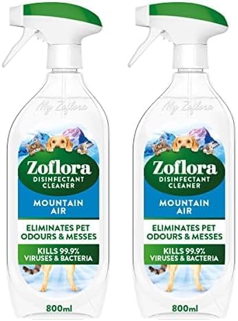 Mountain Air Multipurpose Cleaner 800Ml, Disinfectant Cleaner Spray, Antibacterial Surface Cleaner, Pet Odour Neutraliser Spray (Pack of 2)