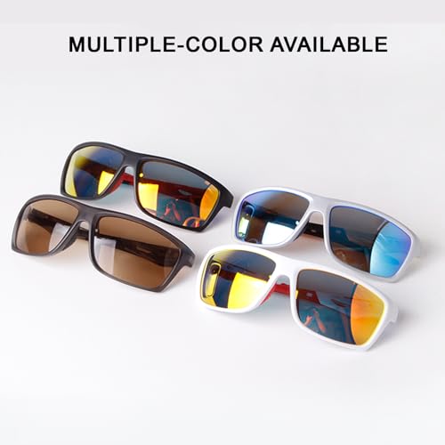 JUDOO Óculos de sol esportivos para homens e mulheres UV400, óculos de corrida, lentes espelhadas, b