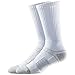 Strideline Mens Premium Athletic Crew Socks, White, M/L, 1-Pack