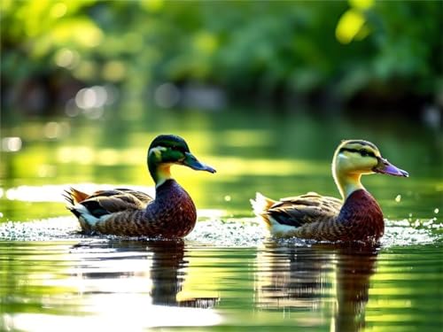 Diamond painting adulte 5D lac aux canards kit complet broderie 120x80cm