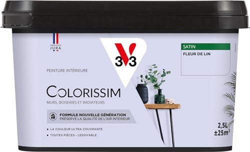 V33 Peinture multi-supports Colorissim® Fleur de lin satin 2,5L