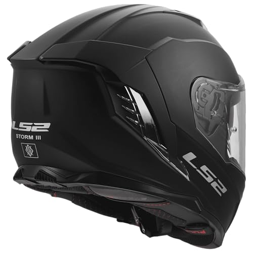 LS2 FF818 Storm Iii Helmet, Black, Size M For Men - 3