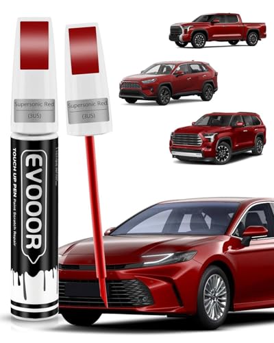 Image of Touch Up Paint Compatible with Toyota Exact Match 2 in 1 Touch up Paint for Chips and Nicks Repair (Supersonic Red(3U5))