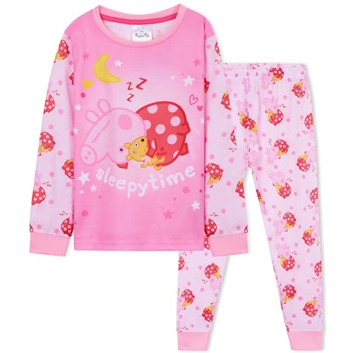 Peppa Pig Pajamas for Girls & Toddlers Long PJs Set Lounge Set Comfy Sleepwear